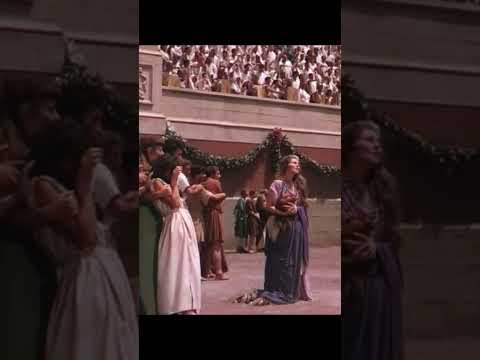 Nero Releases Lions on the Christians in Quo Vadis (SOFTENED VERSION) 🎥🦁✝️ #shorts #movie #jesus