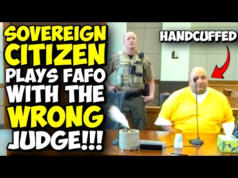 Sovereign Citizen Plays FAFO With The Wrong Judge And Gets THROWN IN JAIL! SovCit FAIL!
