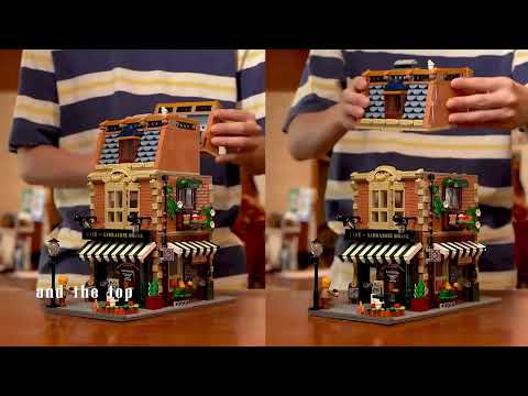 Vidéo Lumibricks Town Life 15002 : Café-librairie