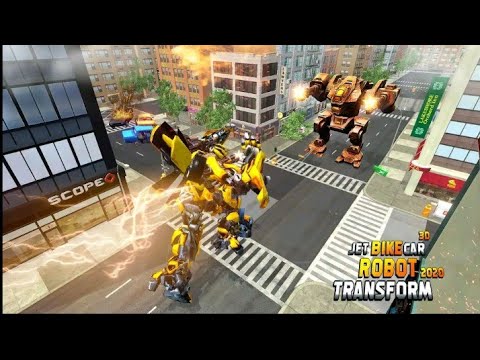 jet robot bike transformation robot amazing game
