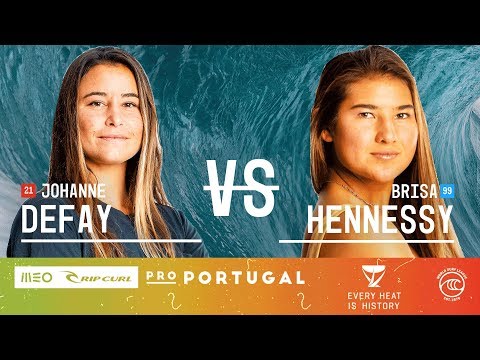 Johanne Defay vs. Brisa Hennessy - Round of 16, Heat 6 - MEO Rip Curl Pro Portugal W 2019