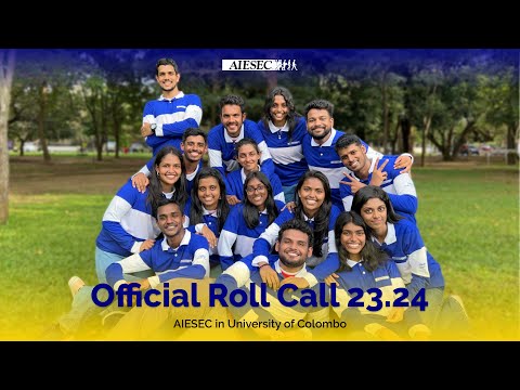 Roll Call 23.24 | AIESEC in University of Colombo