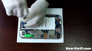 Samsung Galaxy Note 8 GT-N5100 disassembly and battery replace
