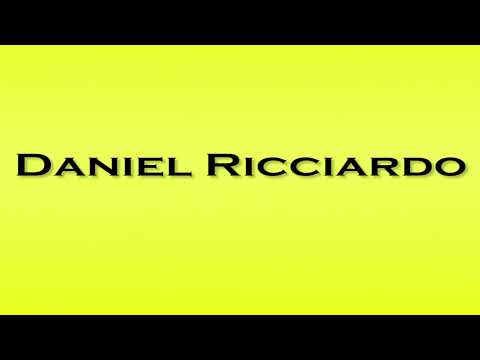 Pronunciation of Daniel Ricciardo