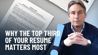 Impress in the top third of your resume – or end up in the TRASH!