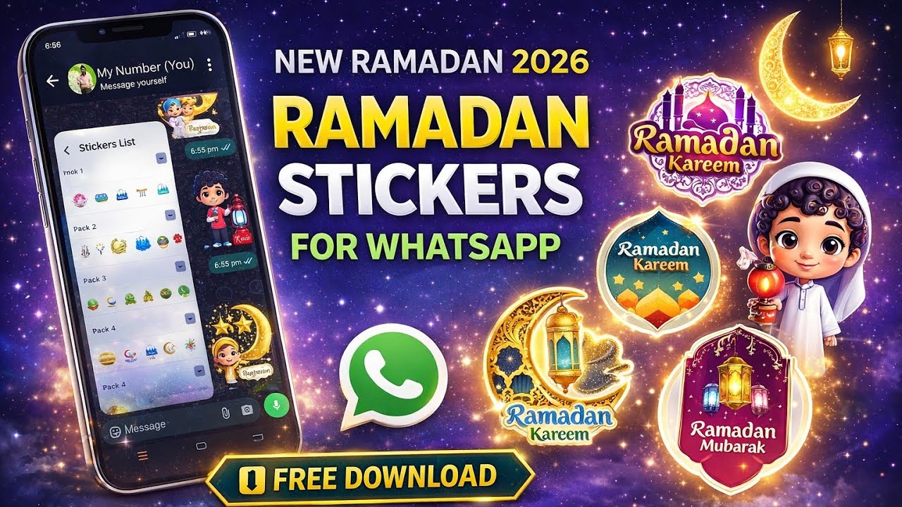 Ramadan Stickers 2026 📲 | Latest Islamic whatsapp Sticker Pack Free