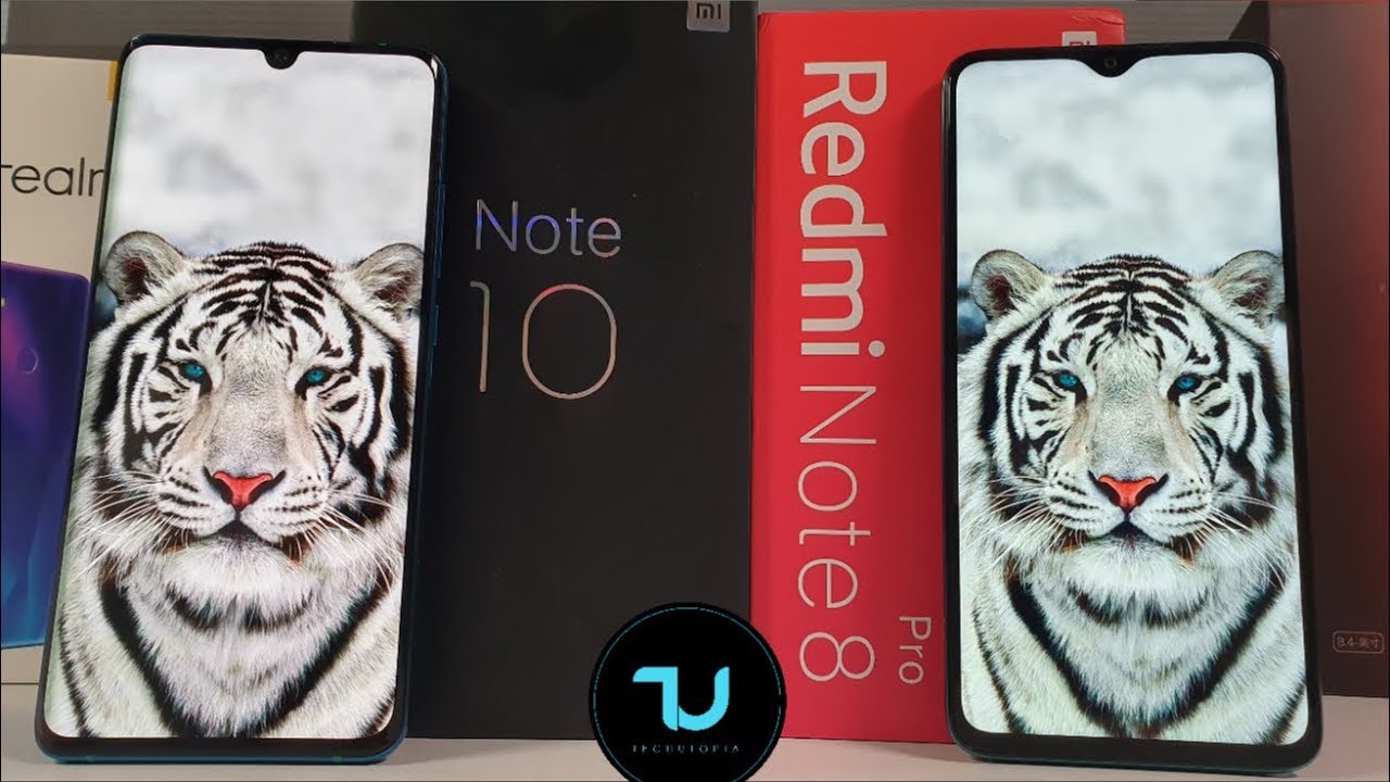 Xiaomi Mi Note 10 vs Redmi Note 8 Pro Camera comparison/Screen/Size/Sound Speakers/Design! CC9 Pro