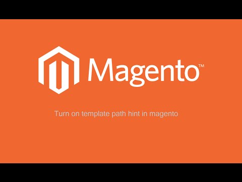 Turn on template path hint in magento