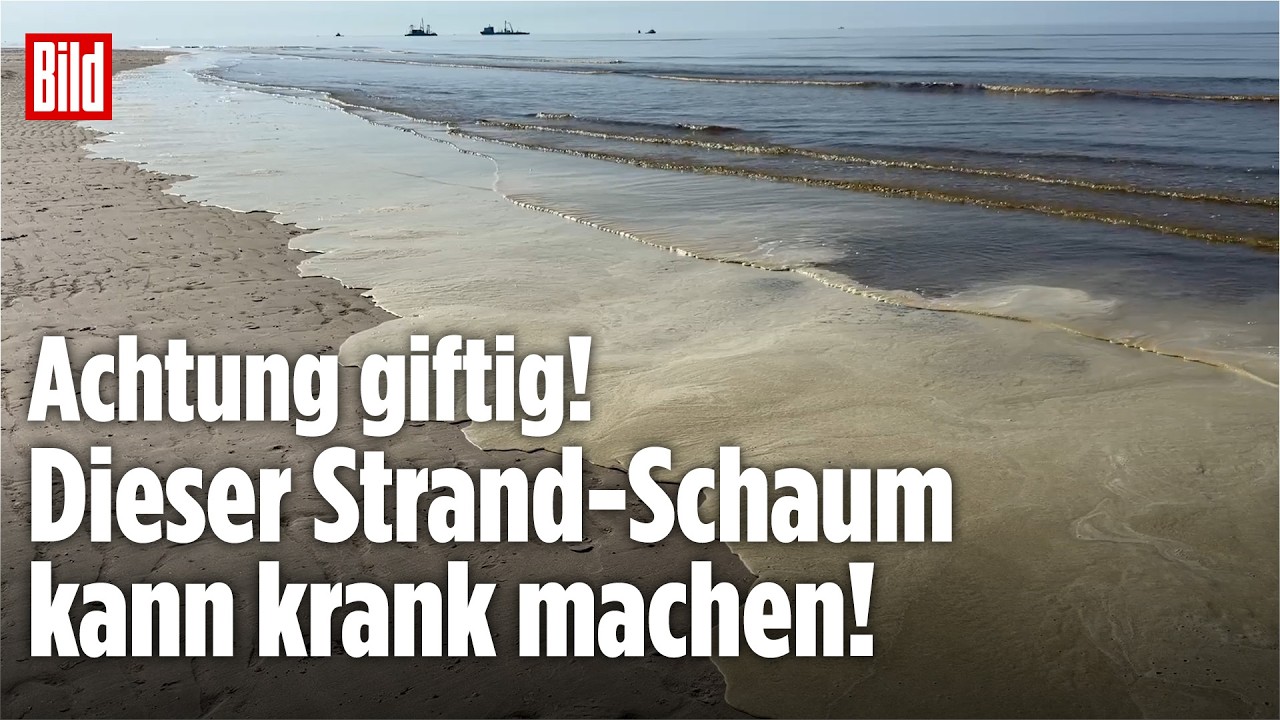 EKEL-SCHAUM AUF NORDERNEY: Behörden warnen vor giftigem Bad im Meer!
