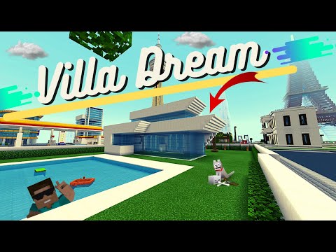 Minecraft Villa Dream #002►Oben Schlafen mit Balkon