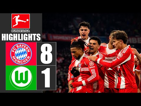 Bayern München - VfL Wolfsburg 8:1 Zusammenfassung | Bundesliga 2026 | wolfsburg bayern