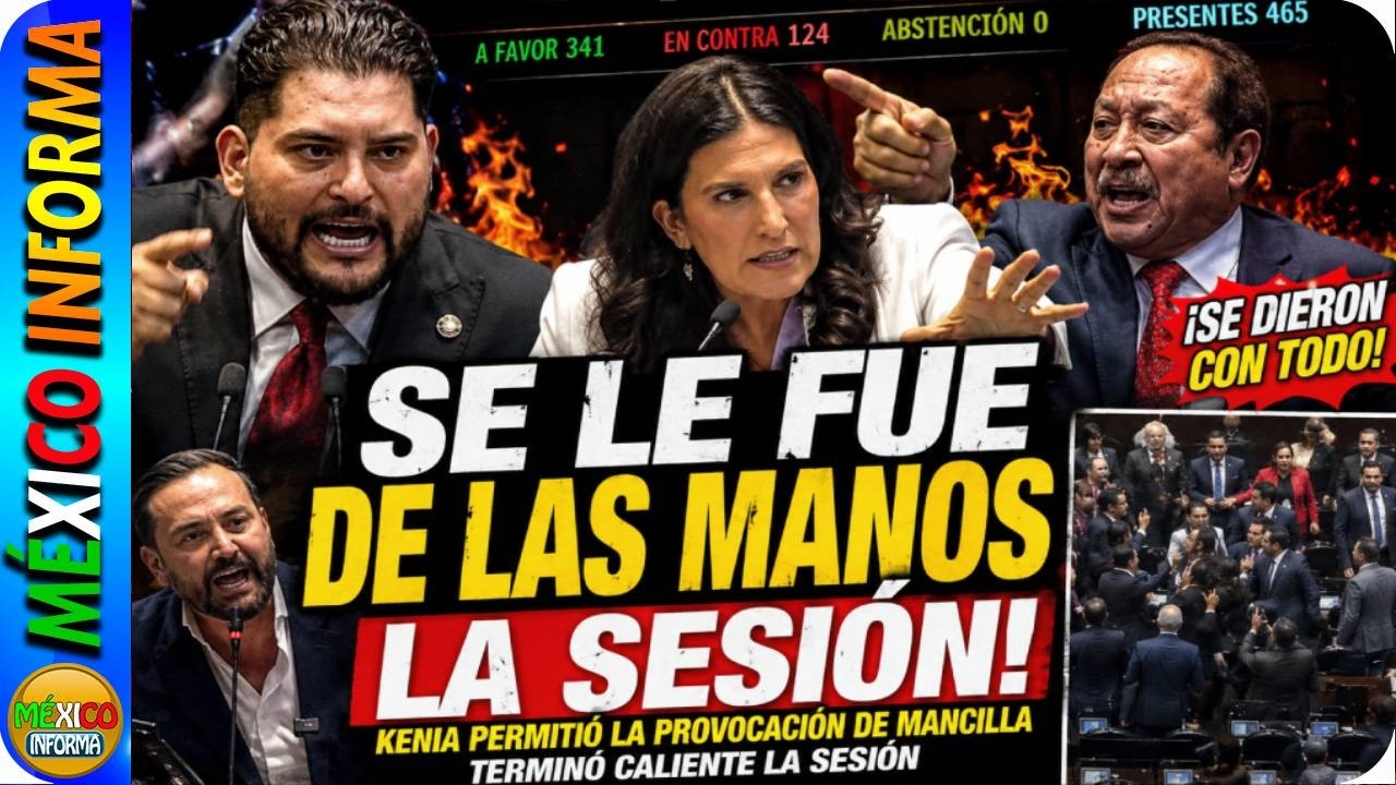 PASÓ ANOCHE: SE LE FUE DE LAS MANOS LA SESIÓN. KENIA PERMITIÓ EL CAOS. PORRO DE ALITO PROVOCÓ TODO.