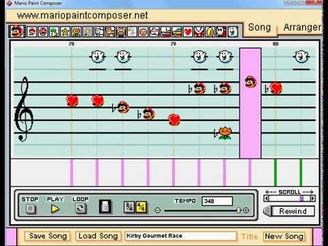 Mario Paint Composer: Kirby Gourmet Race Theme P1