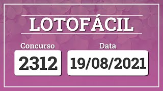 Capa de LOTOFÁCIL 2312