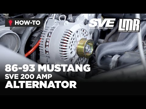 SVE Fox Body Mustang 200 Amp Alternators | How-To (86-93)