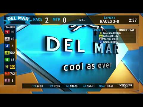 Majestic Design Wins Race 2 at Del Mar 8/02/18