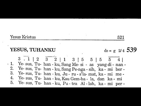 YESUS, TUHANKU - Puji Syukur No. 539