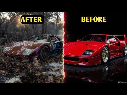 Thumbnail for ASMR CAR RESTORATION FULL REBUILD OF RED FERRARI F40 by Ferrari, Ferrari F40, Car