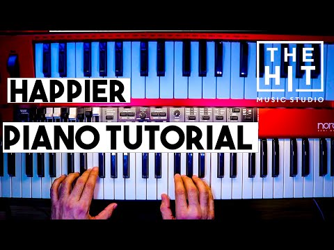 Marshmello ft. Bastille - Happier Easy Piano Tutorial