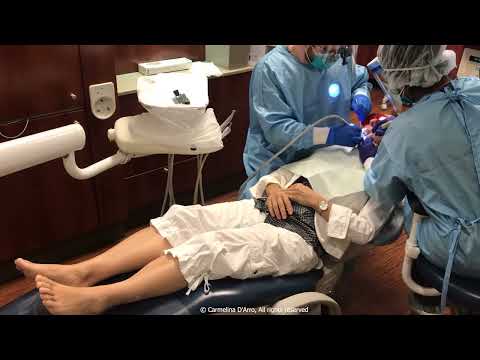 Demonstration of PMR during a dental filling