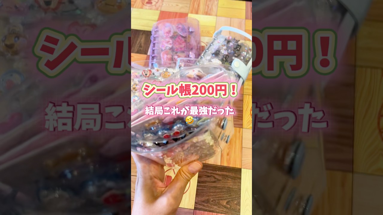 シール帳200円！色々試したけど結局これが最強だった😂 #シール帳 #シール帳紹介 #シール帳作り