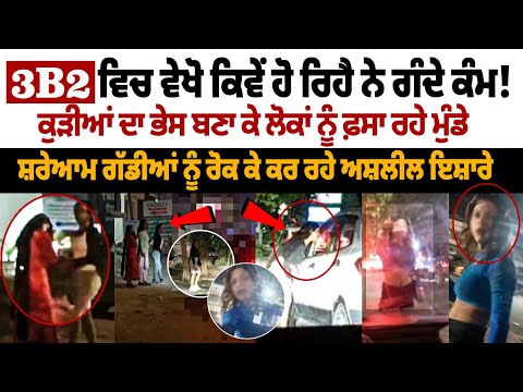 Mohali 3b2 Honey Trap : 3B2 ਵਿਚ ਵੇਖੋ ਕਿਵੇਂ ਹੋ ਰਿਹੈ ਨੇ ਗੰਦੇ ਕੰਮ! ਗੱਡੀਆਂ ਨੂੰ ਰੋਕ ਕੇ ਕਰ ਰਹੇ ਅਸ਼ਲੀਲ ਇਸ਼ਾਰੇ
