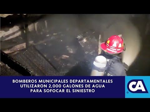 Se registró un incendio estructural de grandes proporciones en Coatepeque - Quetzaltenango