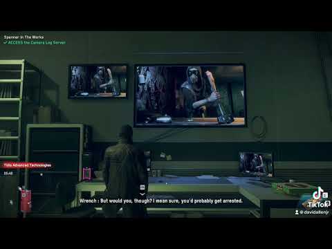 Watch dogs wrench traps Aiden ￼