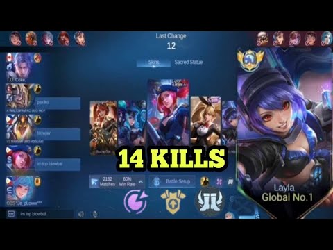 How to counter Lesley using Layla |Best mm counter to Lesley | Top global layla build & emblem- MLBB