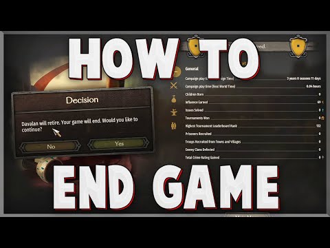 Bannerlord - How to End Campaign & View Stats (Quick Guide)