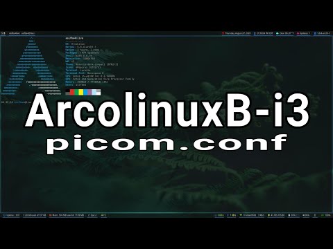 My AcrolinuxB-i3 with Picom