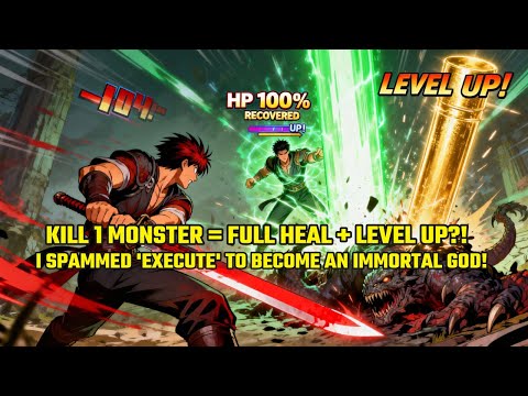 Kill 1 Monster = FULL Heal + LEVEL UP?! I Spammed 'Execute' To Become An IMMORTAL GOD!