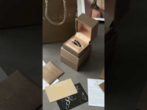 Bvlgari B.zero1 Two-Band Ring 18K Rose Gold Black Ceramic - фото 1 - id-p2680083342