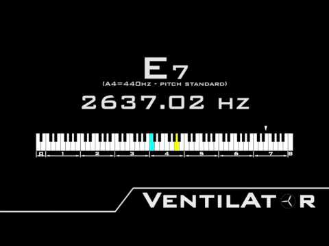 E7 / 2637.02hz @A440hz Tone For Instrument Tuning