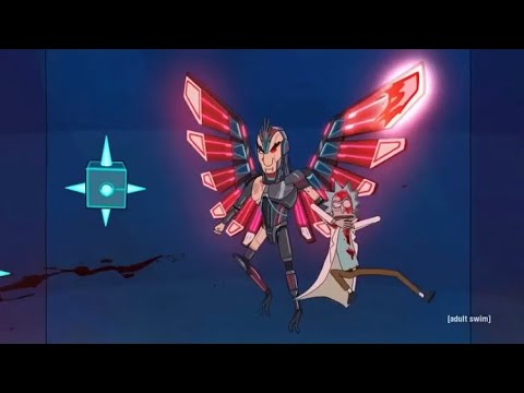 Rick vs Birdperson full fight scenes | Rick and morty 04x10