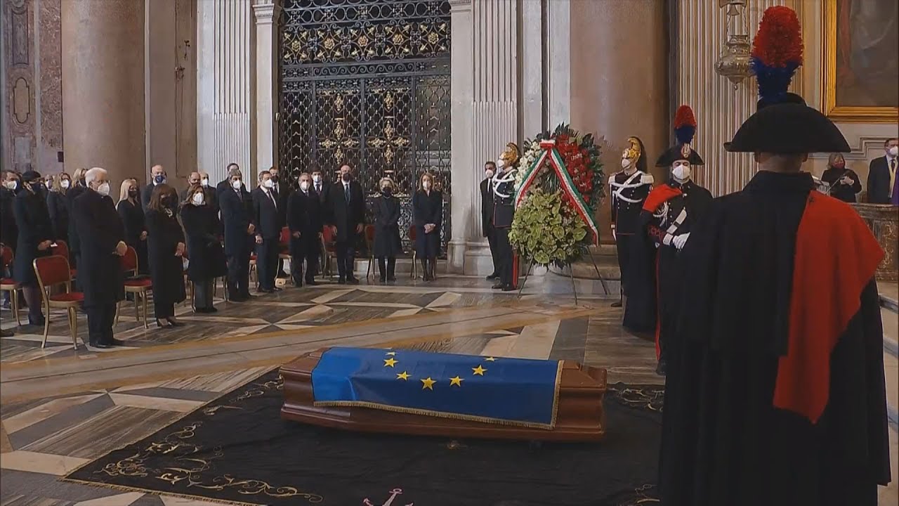 Η νεκρώσιμος ακολουθία του Πρόεδρου του Ευρωπαϊκού Κοινοβουλίου David Sassoli