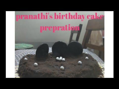 Pranathi's birthday cake 🎂 Prepration