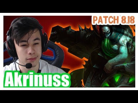[BR] Akrinuss | URGOT vs RENEKTON | URGOT Top | Challenger Gameplay | Patch 8.18