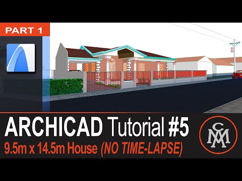 Archicad Tutorial a to z | 14 x 9 m house plan - part 1