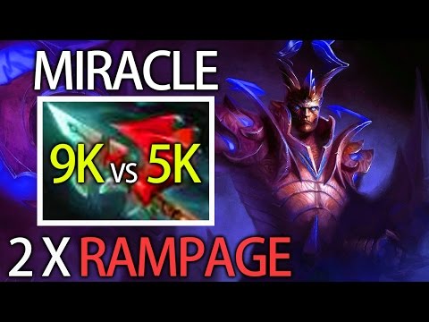 9K vs 5K Miracle Dota Carry TB Like a Boss Ranked Party Gameplay