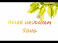 RX100 Adire Hrudayam Full Video Song Lyrics