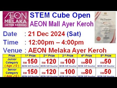 STEM Cube Open AEON Mall Ayer Keroh 2024