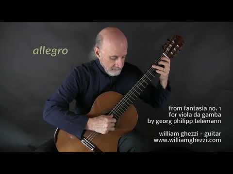 Fantasia no.1 Allegro by G.P. Telemann - @WilliamGhezzi , Guitar