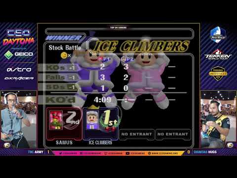 CEO 2018 Melee - TNC Army (ICs) vs DIgnitas | Hugs (Samus) - Top 24 Losers