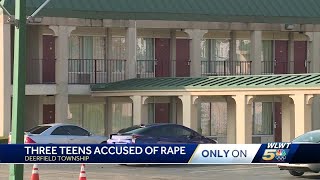 Three teens accused of rape in Deerfield Township