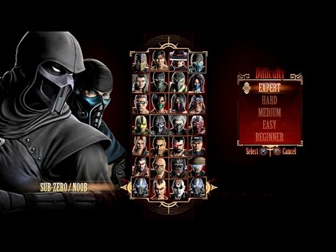 Mortal Kombat 9 - Expert Tag Ladder (Sub-Zero & Noob/3 Rounds/No Losses)