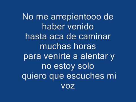 "No me arrepiento" Barra: Comando SVR &bull; Club: Alianza Lima &bull; País: Peru
