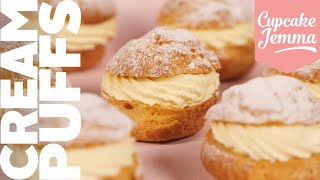 All About Choux! Cream Puff Recipe | Choux Pastry made easy! | Cupcake Jemma Channel