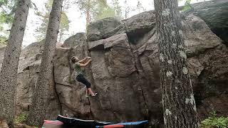 Video thumbnail of Kylmälän kingi, 7A+. Palakoski