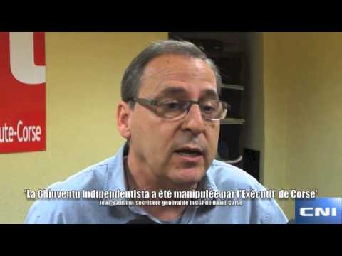 CGT de Haute-Corse :"La Ghjuventu Indipendentista a été manipulée par l'Exécutif"